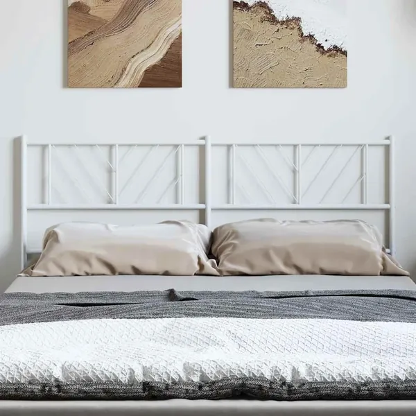 Tête de lit de remplacement métal blanc 135 cm