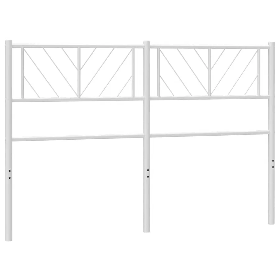 Tête de lit de remplacement métal blanc 135 cm - 2