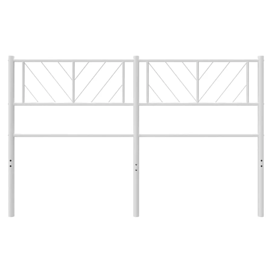 Tête de lit de remplacement métal blanc 135 cm - 4