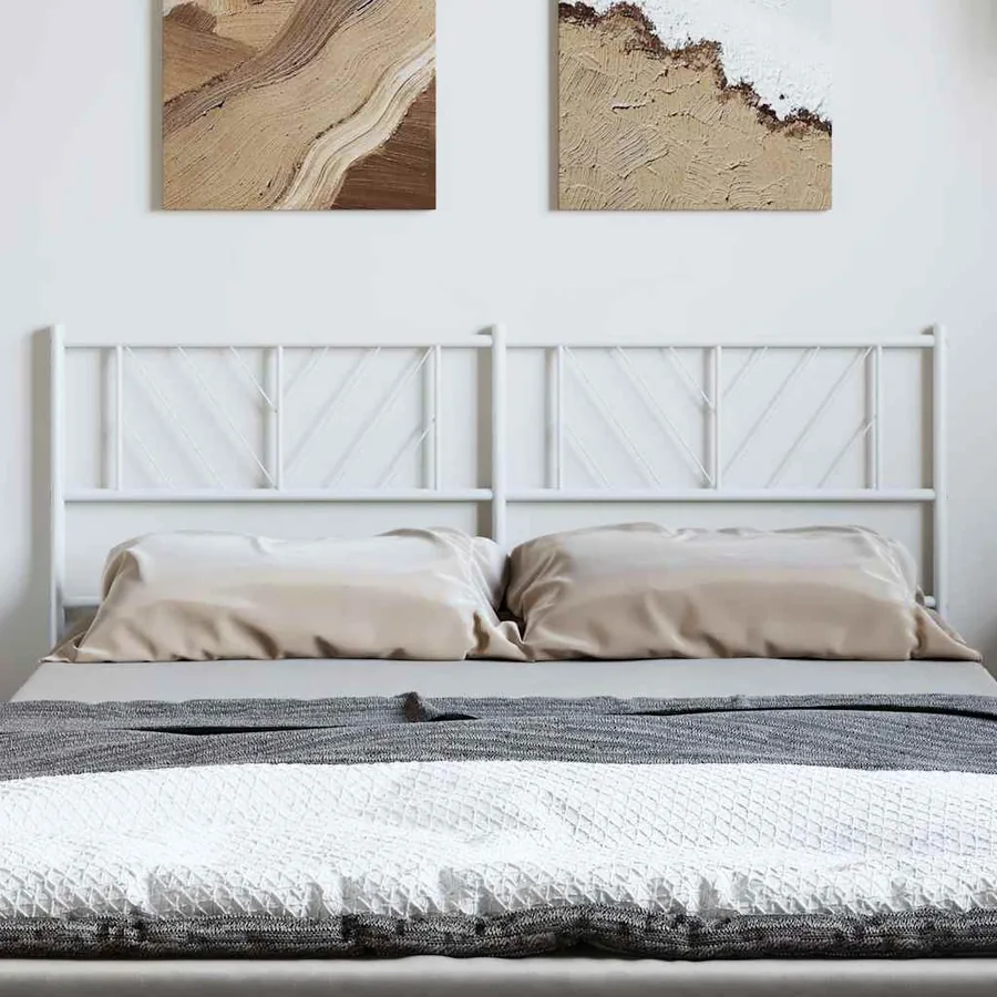 Tête de lit de remplacement métal blanc 150 cm