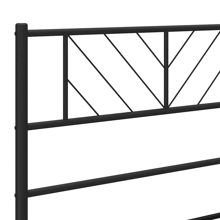 Tête de lit de remplacement métal noir 200 cm - 6