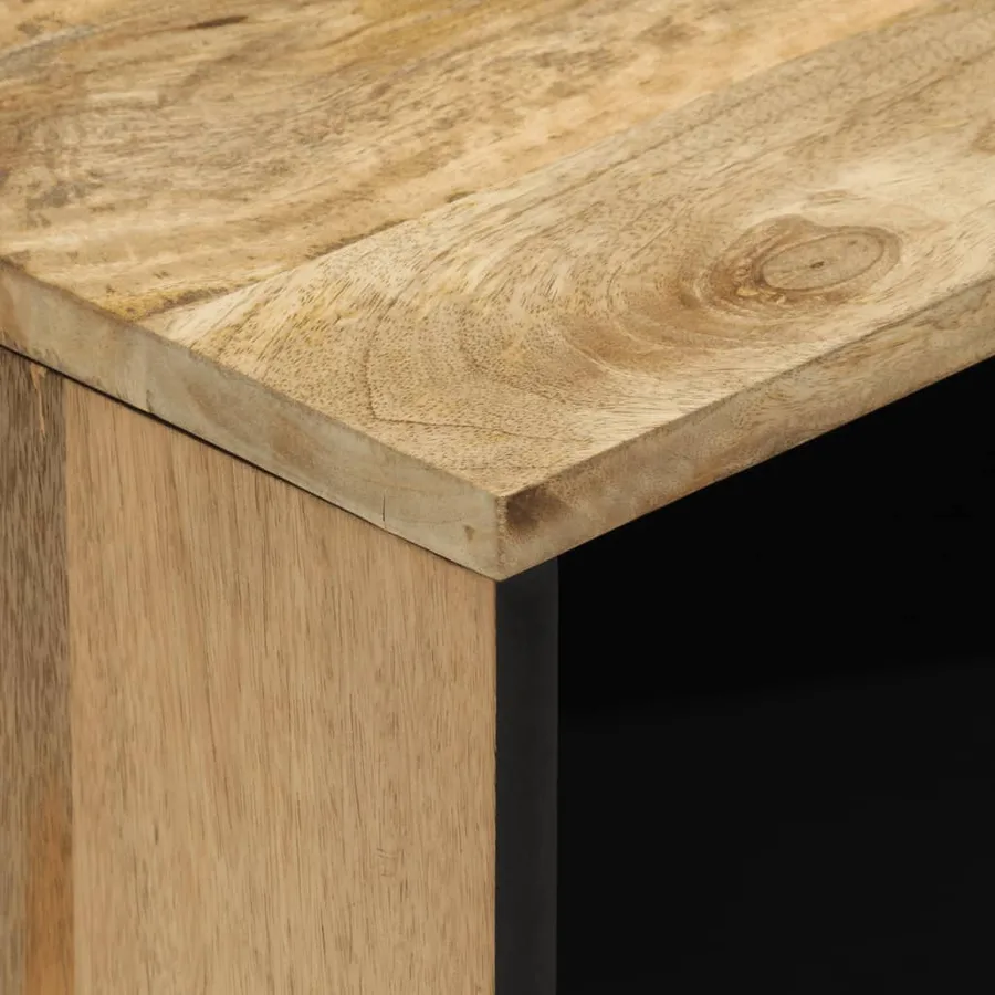 Table de chevet 50x33x60 cm bois de manguier massif - 8