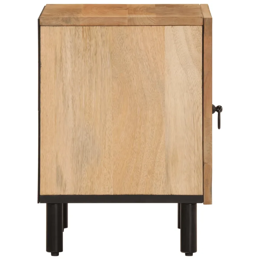 Table de chevet 40x33x46 cm Bois de manguier solide - 6