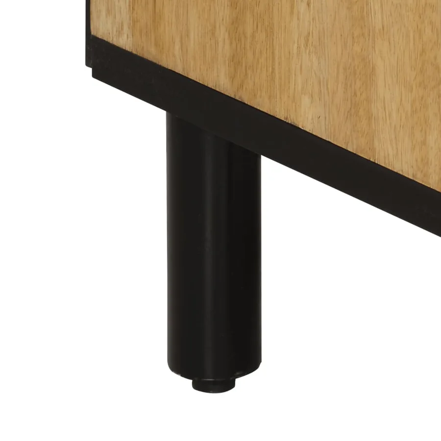 Armoire de salle de bain 38x33x160 cm bois massif de manguier - 10