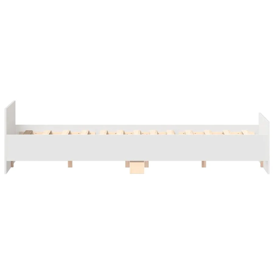 Cadre de lit sans matelas blanc 140x200 cm - 7