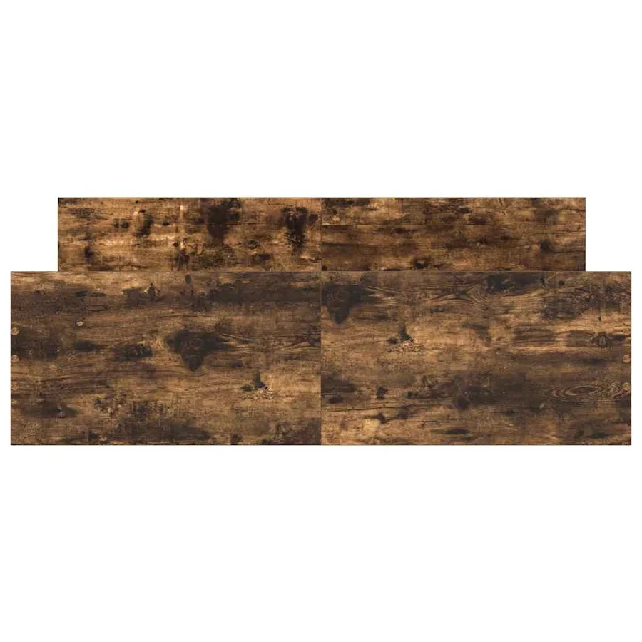 Cadre de lit sans matelas chêne fumé 140x200 cm - 6