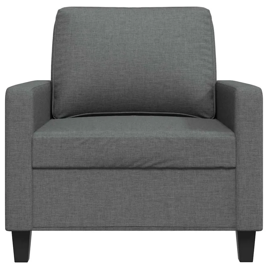 Fauteuil Gris foncé 60 cm Tissu - 4