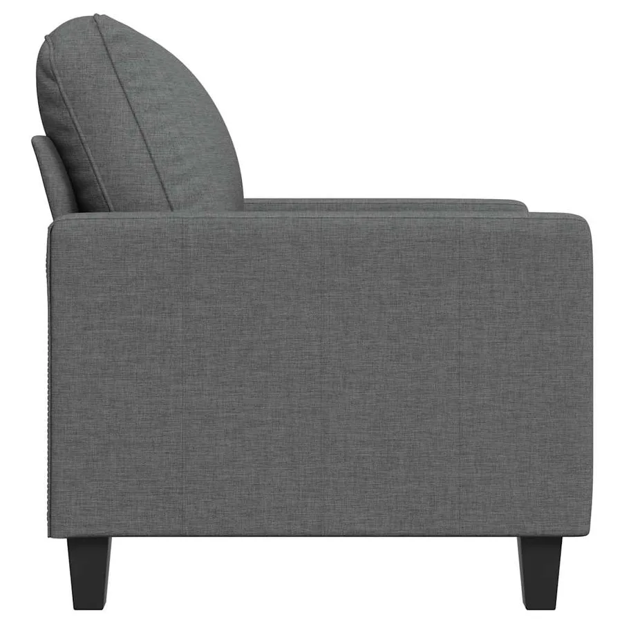 Fauteuil Gris foncé 60 cm Tissu - 5