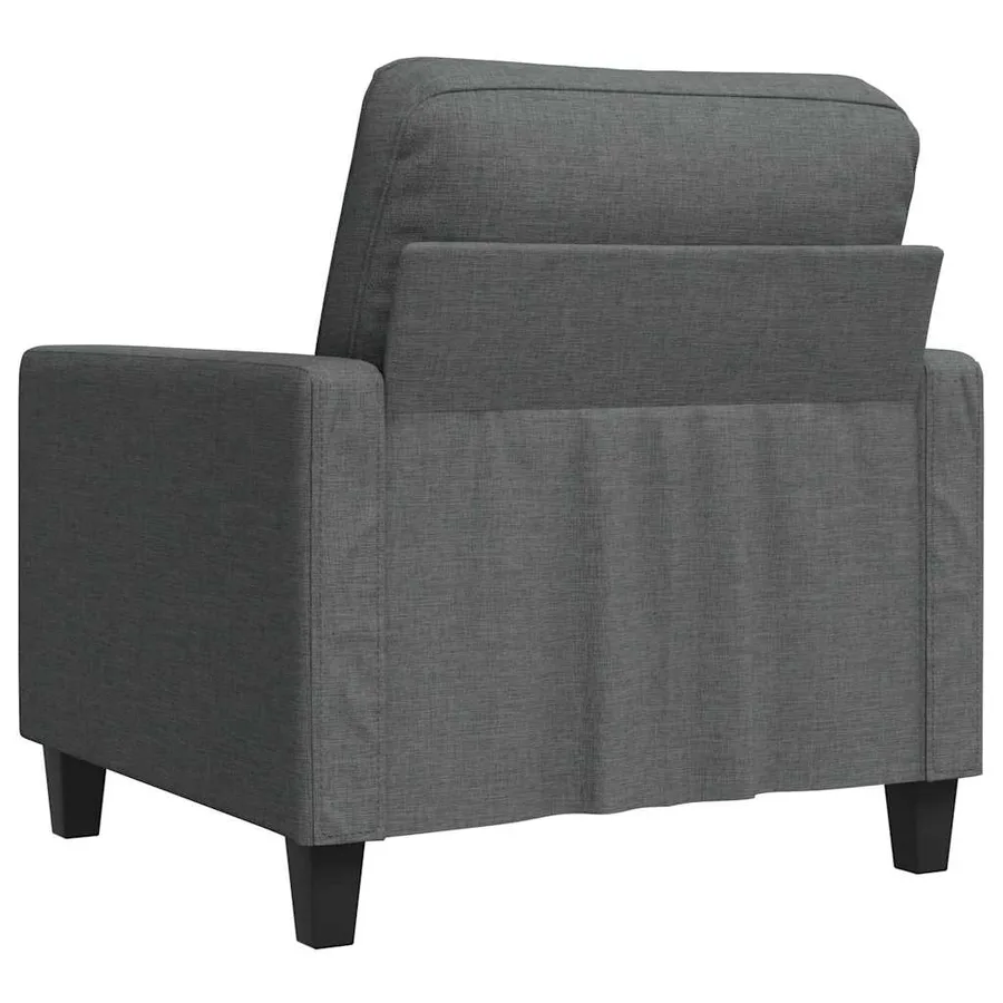 Fauteuil Gris foncé 60 cm Tissu - 6