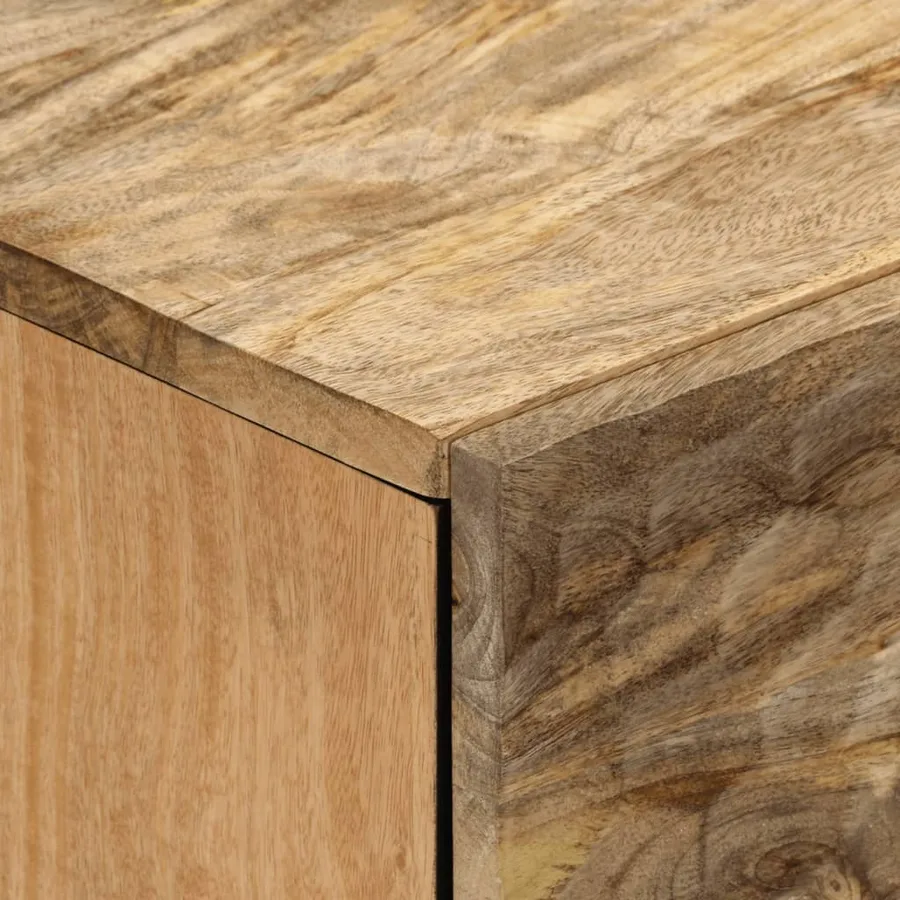 Table de chevet 50x33x60 cm bois de manguier massif - 6