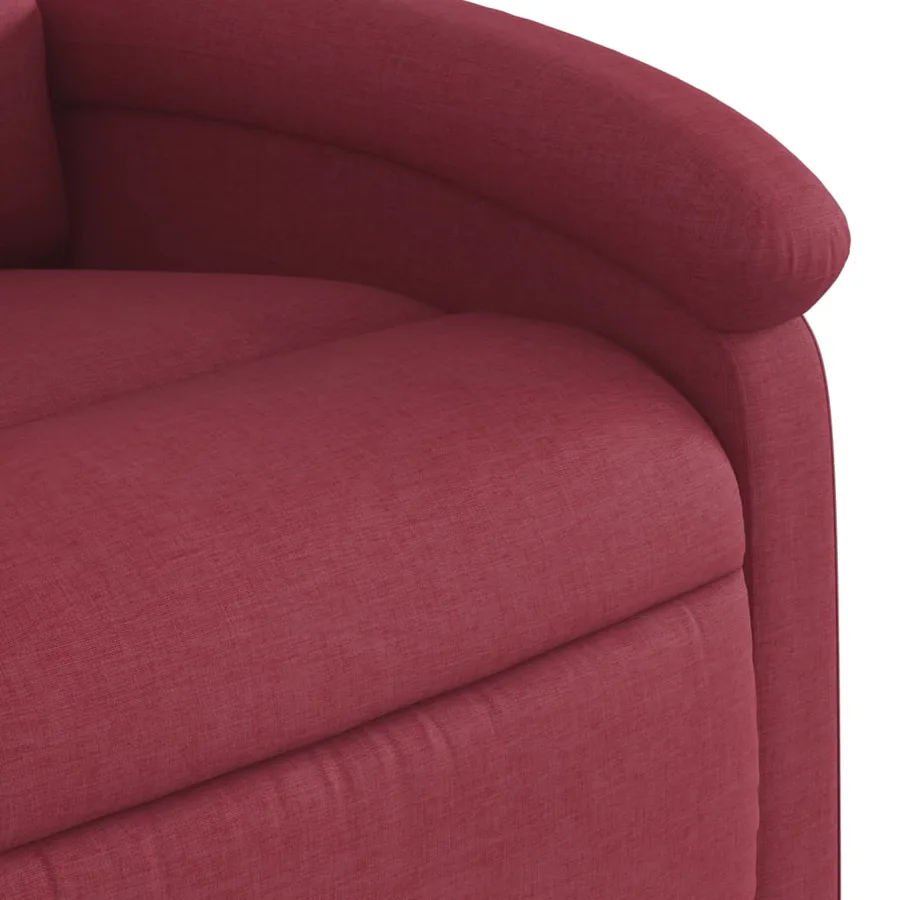 Fauteuil de massage inclinable Rouge bordeaux Tissu - 9