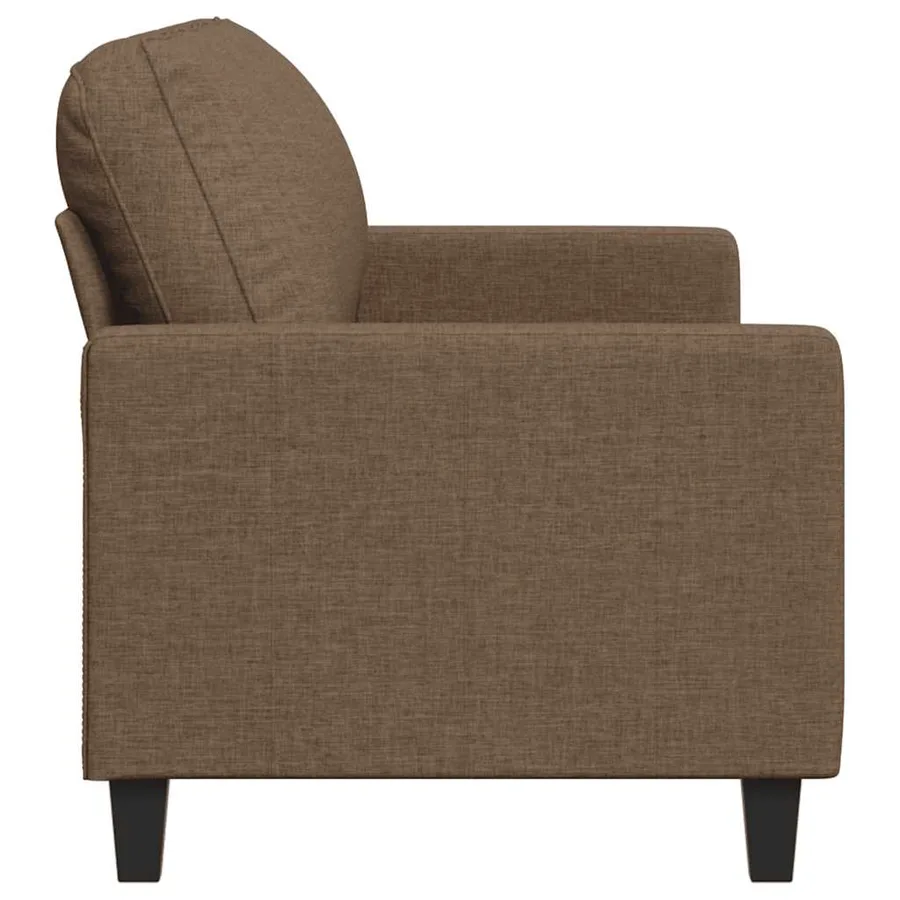 Canapé à 3 places Marron 180 cm Tissu - 5