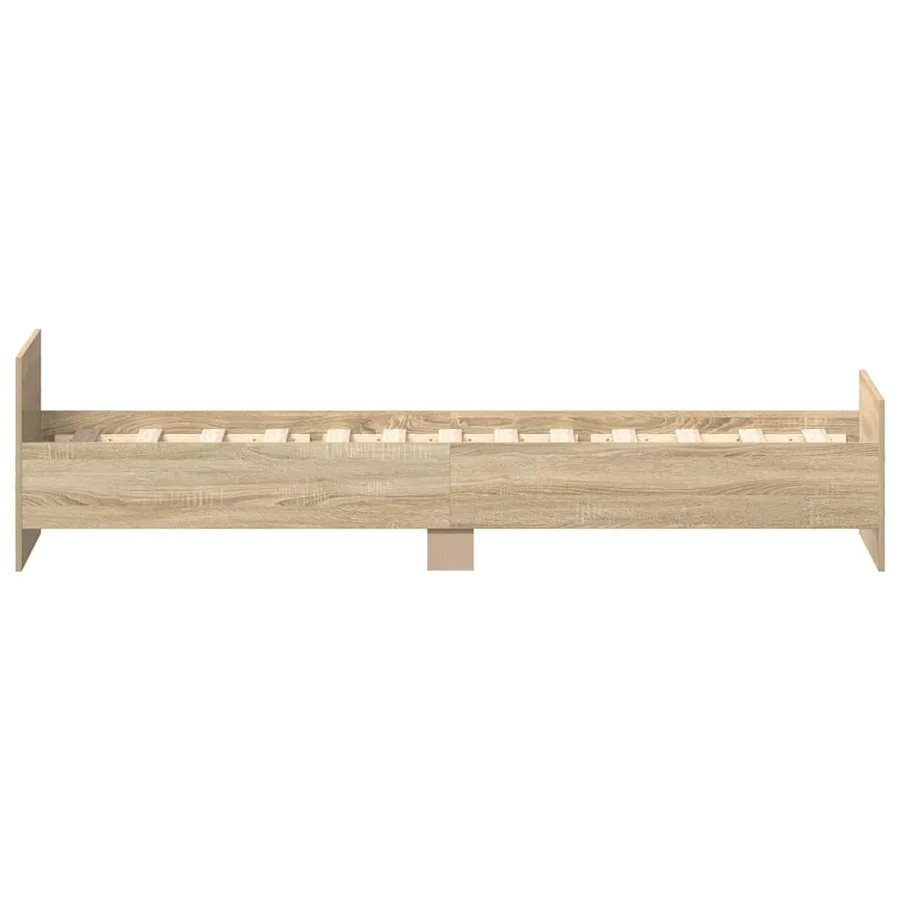 Cadre de lit sans matelas chêne sonoma 90x200 cm - 7