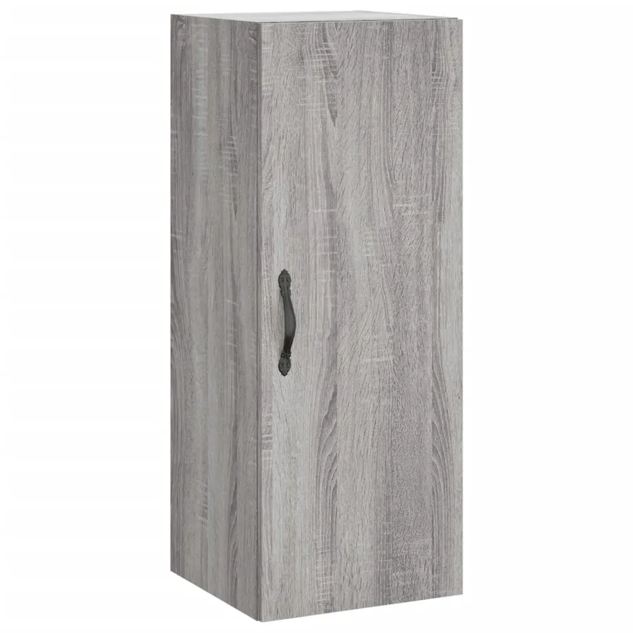 Buffet haut Sonoma gris 34,5x34x180 cm Bois d'ingénierie - 5