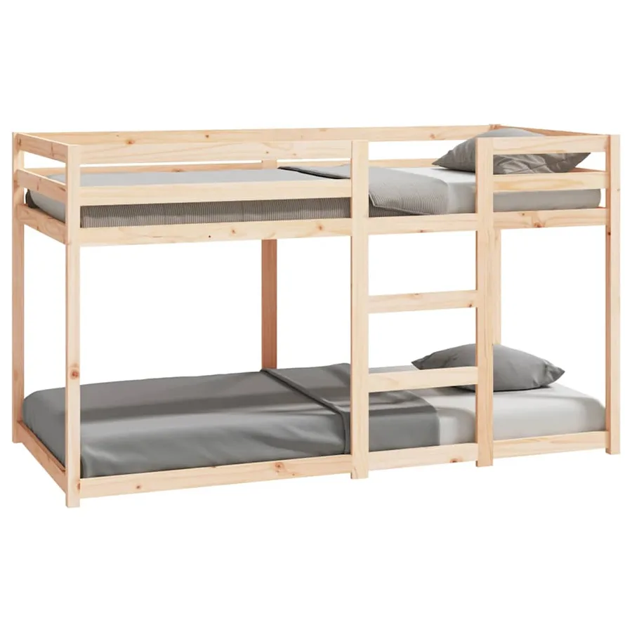 Lit superposé sans matelas 90x190 cm bois de pin massif - 2