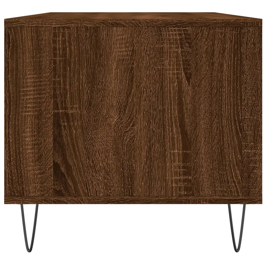 Table basse Chêne marron 90x49x45 cm Bois d'ingénierie - 7