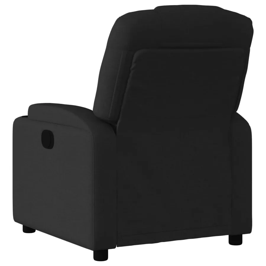 Fauteuil inclinable en tissu noir - 3