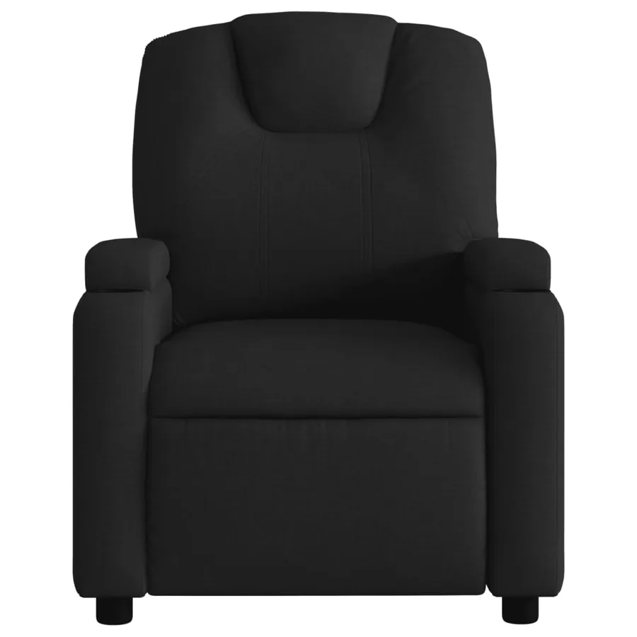 Fauteuil inclinable en tissu noir - 6