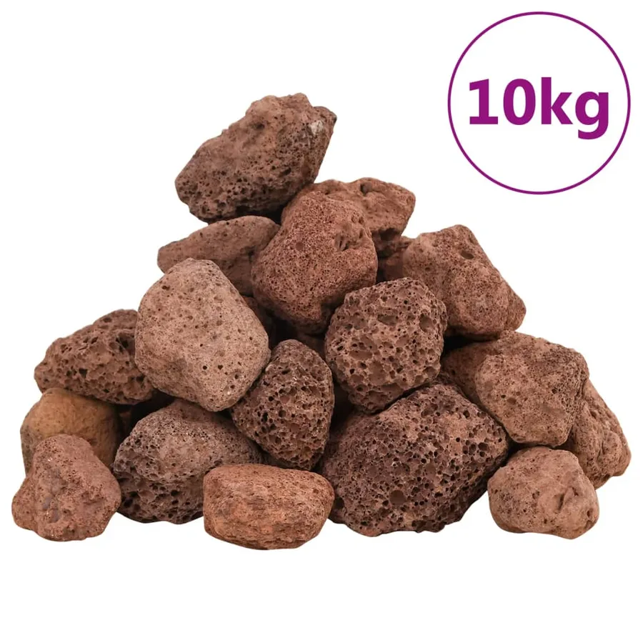 Roches volcaniques 10 kg rouge 3-5 cm - 2