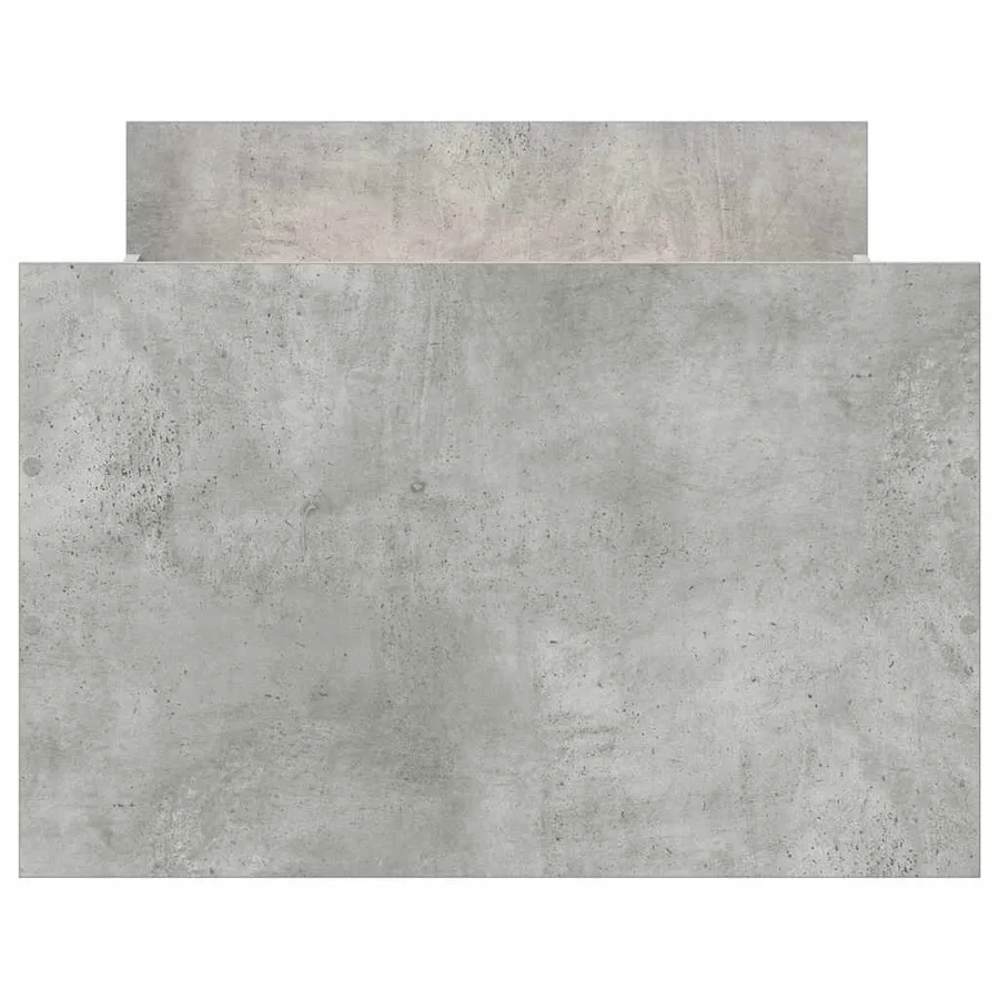 Cadre de lit sans matelas gris béton 75x190 cm - 6