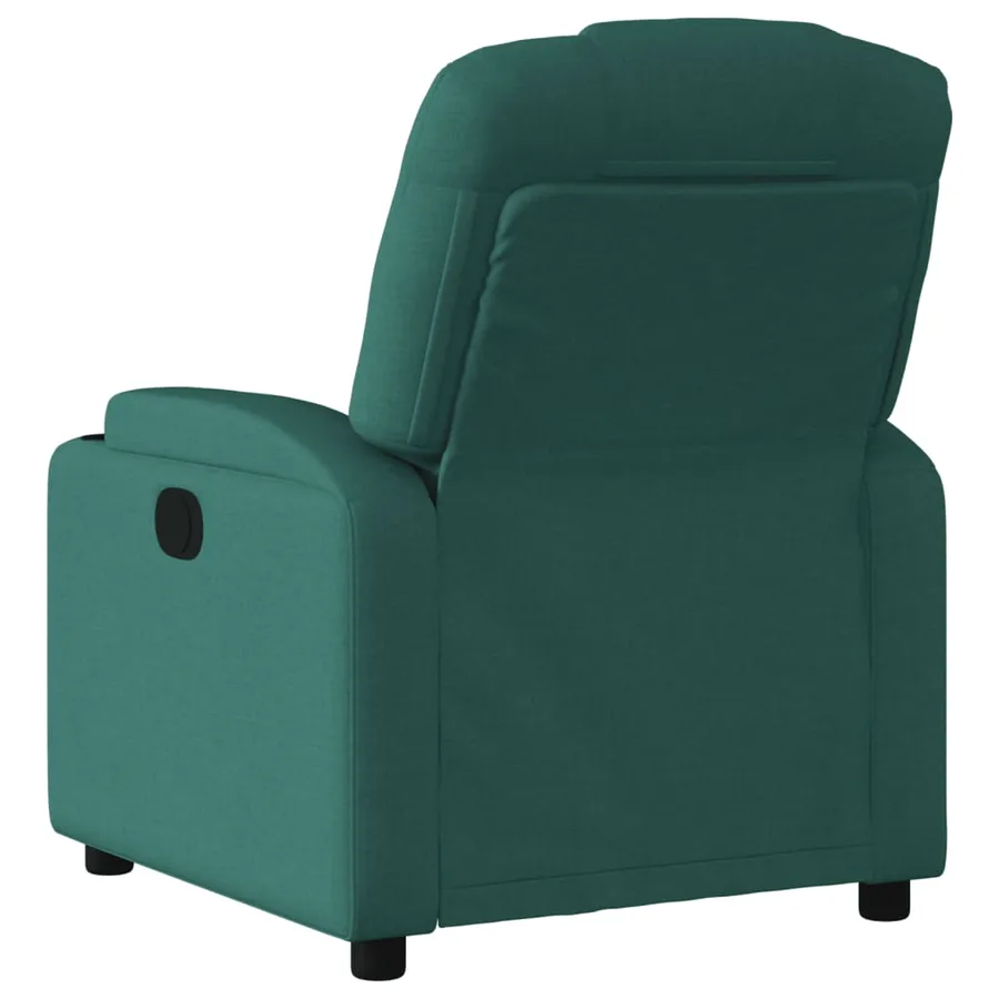 Fauteuil inclinable Vert foncé Tissu - 5