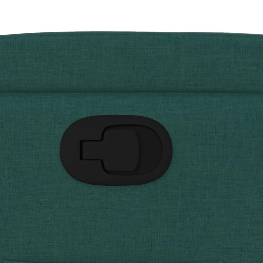 Fauteuil inclinable Vert foncé Tissu - 9