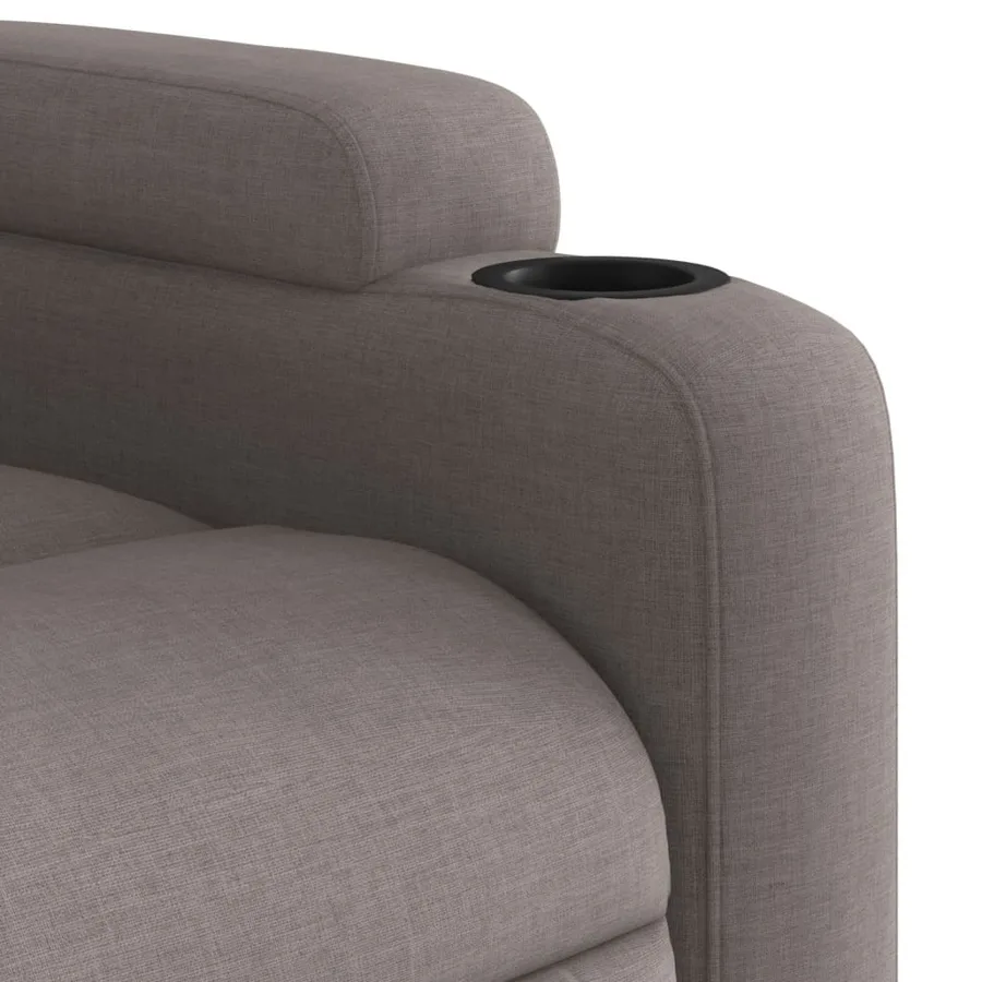 Fauteuil inclinable Taupe Tissu - 8