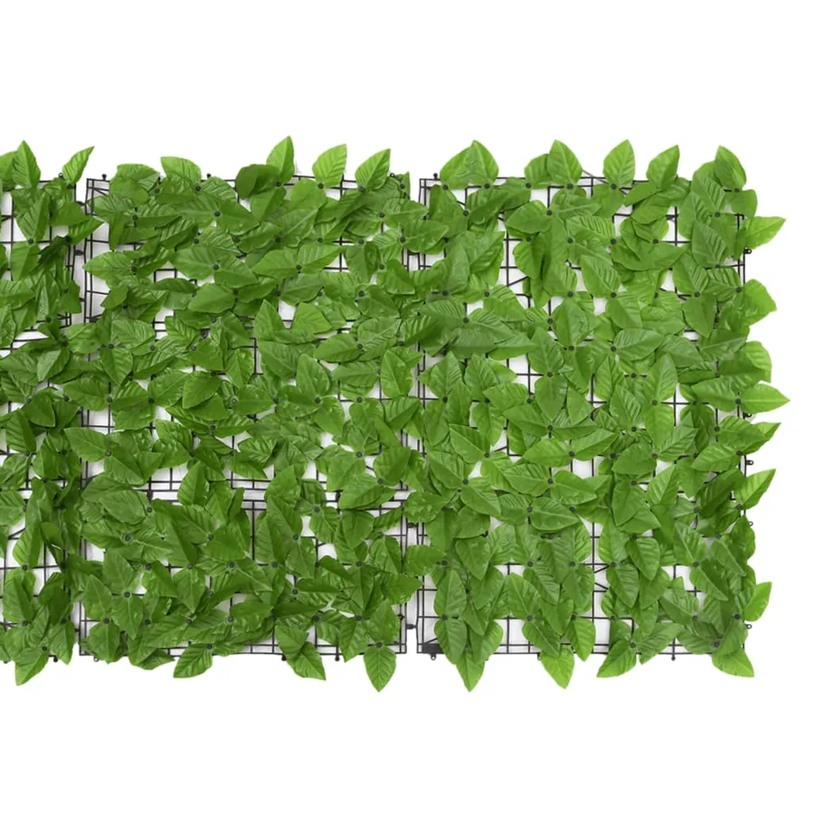 Brise-vue de balcon avec feuilles vert 600x75 cm - 3