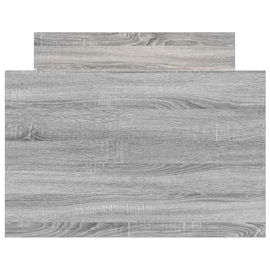Cadre de lit sans matelas sonoma gris 90x200 cm - 6