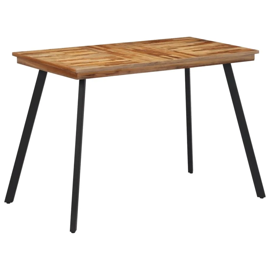 Table à manger 120x62x76 cm bois massif de teck - 8