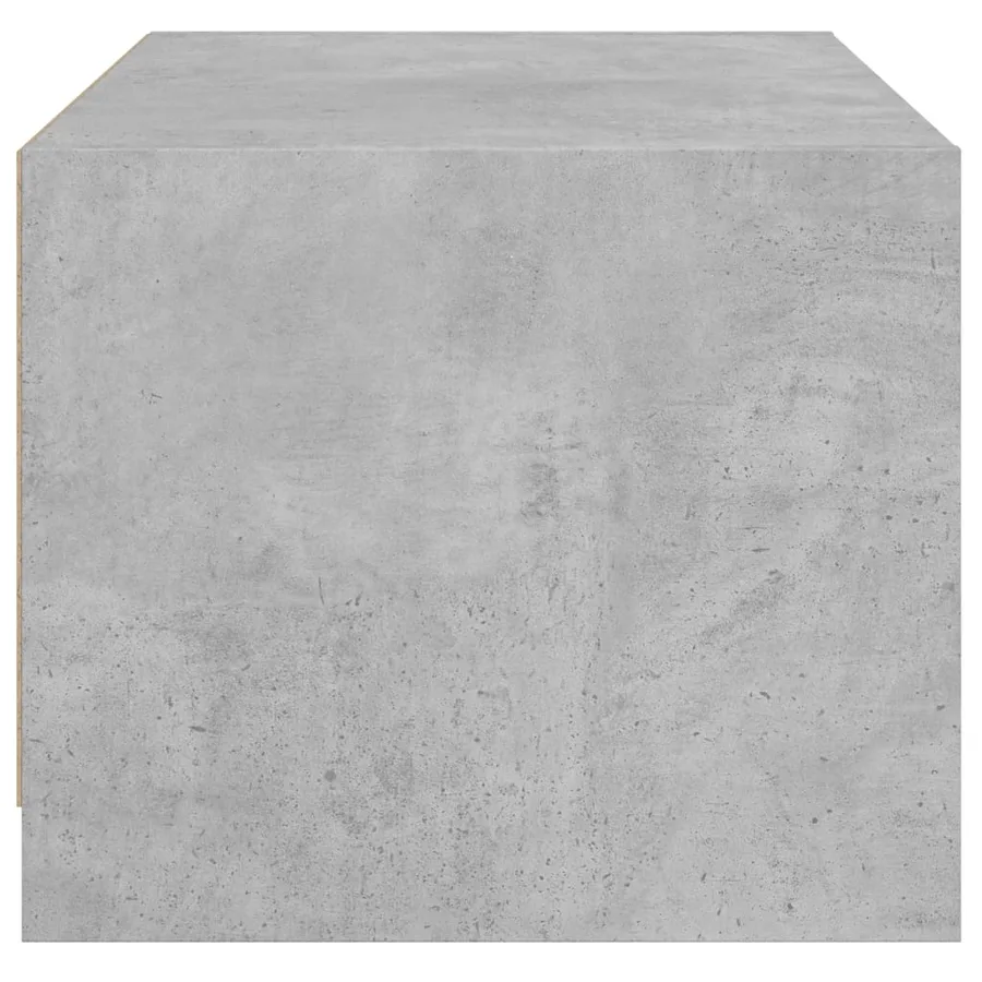 Table basse avec portes en verre gris béton 68x50x42 cm - 7