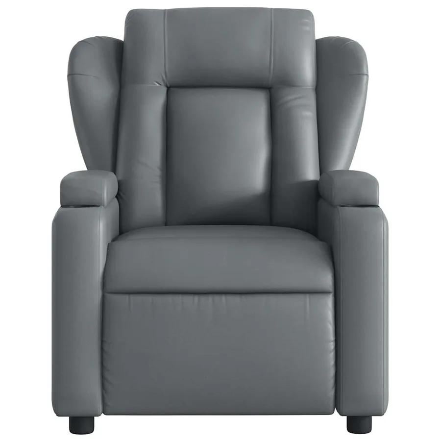 Fauteuil de massage inclinable Gris Similicuir - 5