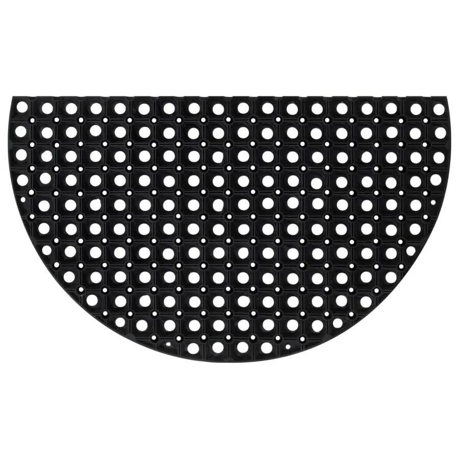 Tapis de porte demi-rond 45x75 cm caoutchouc