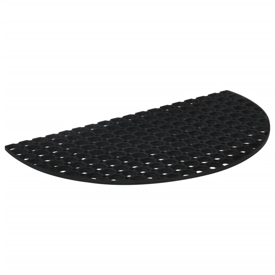 Tapis de porte demi-rond 45x75 cm caoutchouc - 2