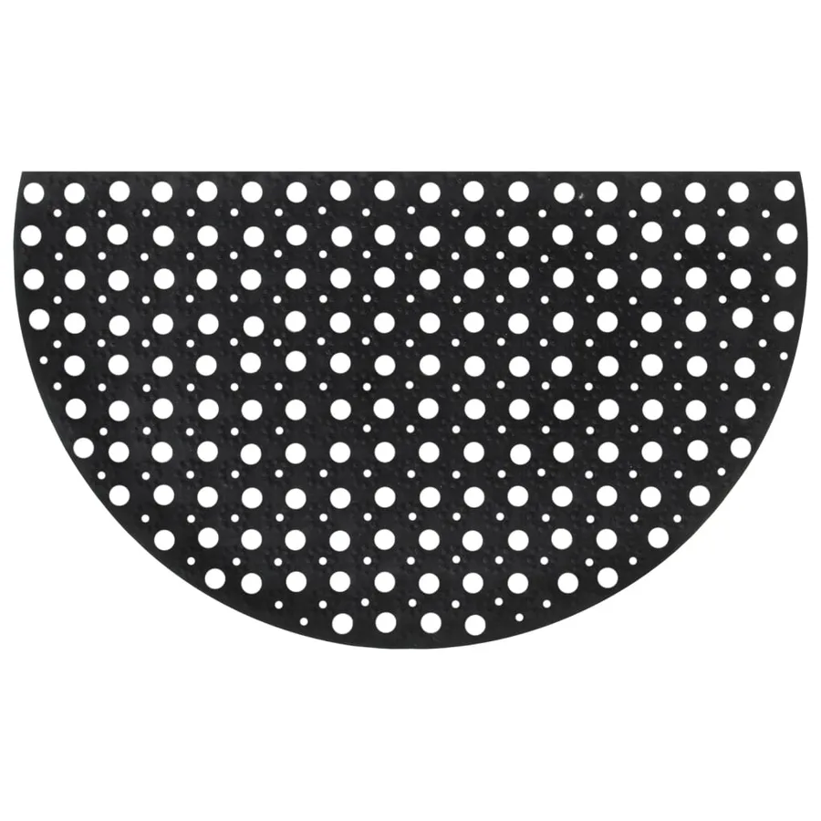Tapis de porte demi-rond 45x75 cm caoutchouc - 3