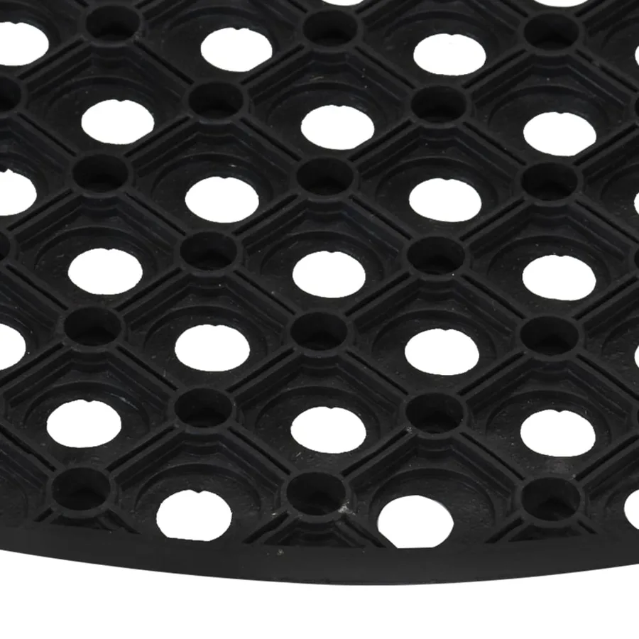 Tapis de porte demi-rond 45x75 cm caoutchouc - 4