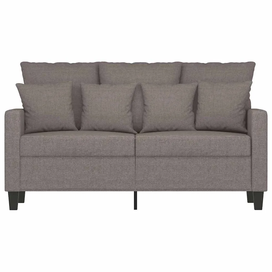 Canapé à 2 places Taupe 120 cm Tissu - 4
