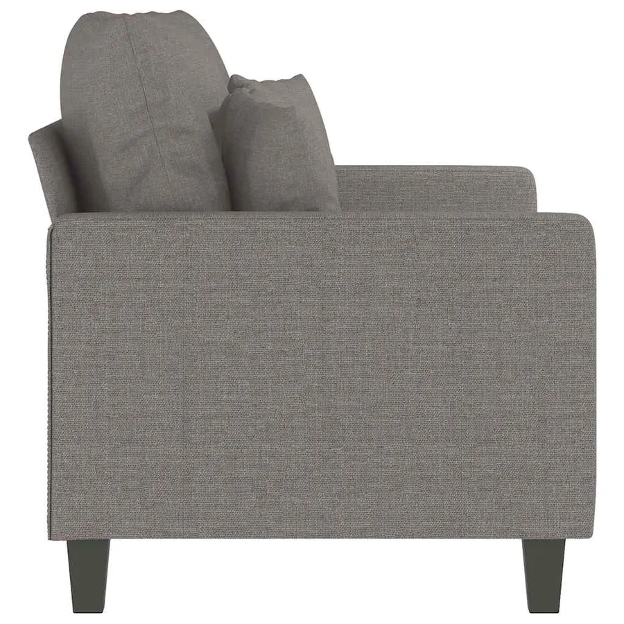 Canapé à 2 places Taupe 120 cm Tissu - 5