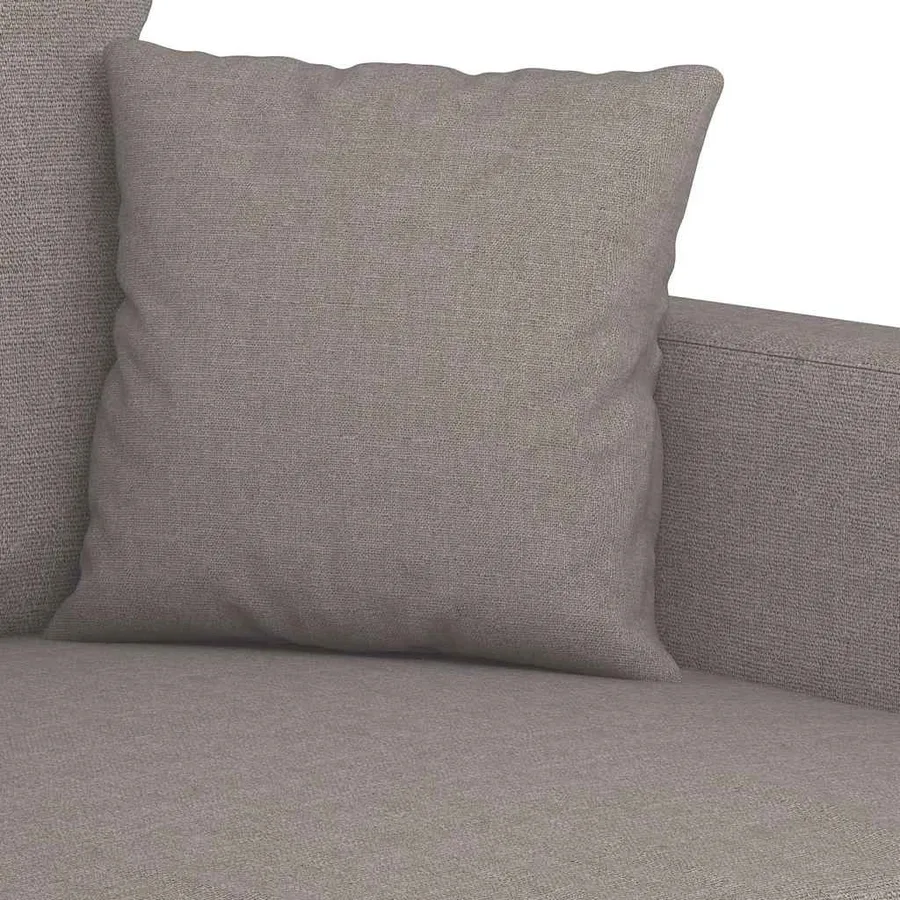 Canapé à 2 places Taupe 120 cm Tissu - 7