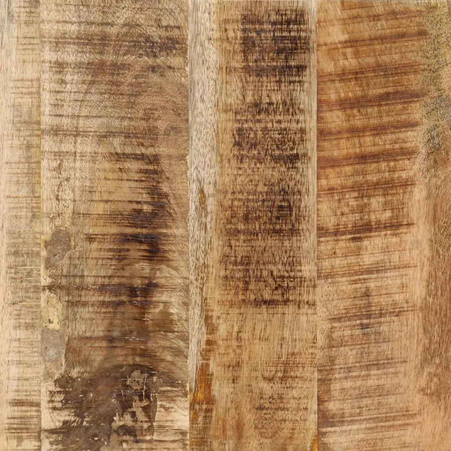 Coiffeuse 105x35x75 cm bois de manguier massif brut et fer - 8