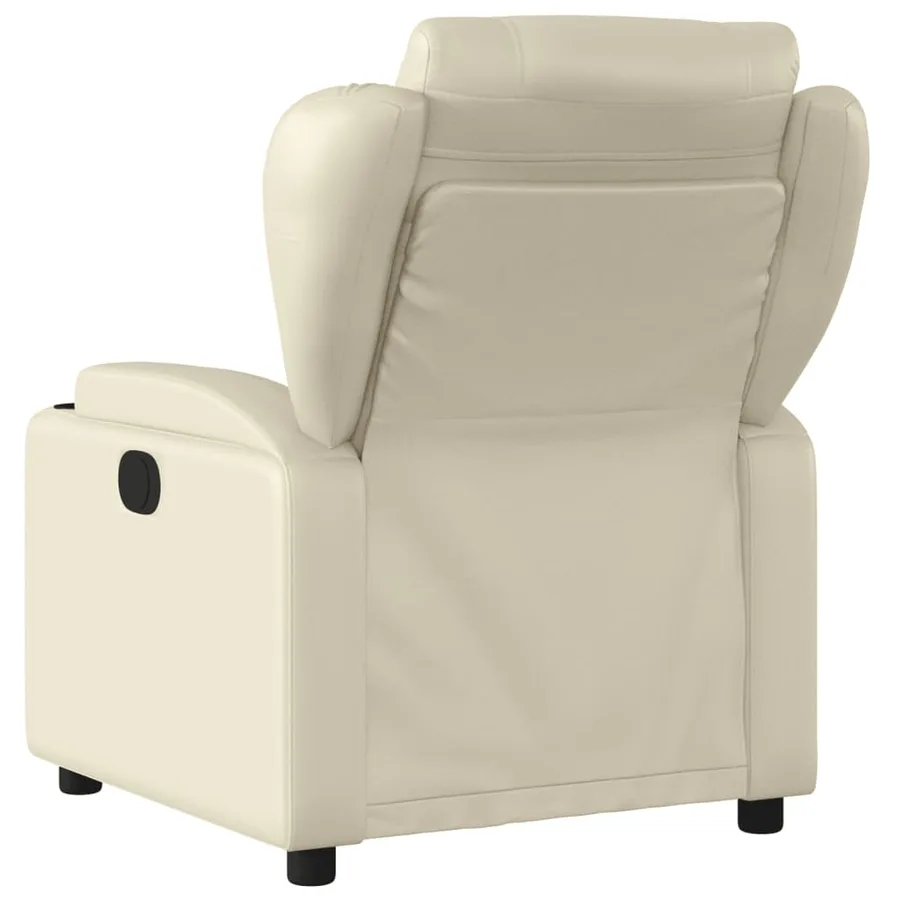 Fauteuil inclinable Crème Similicuir - 5