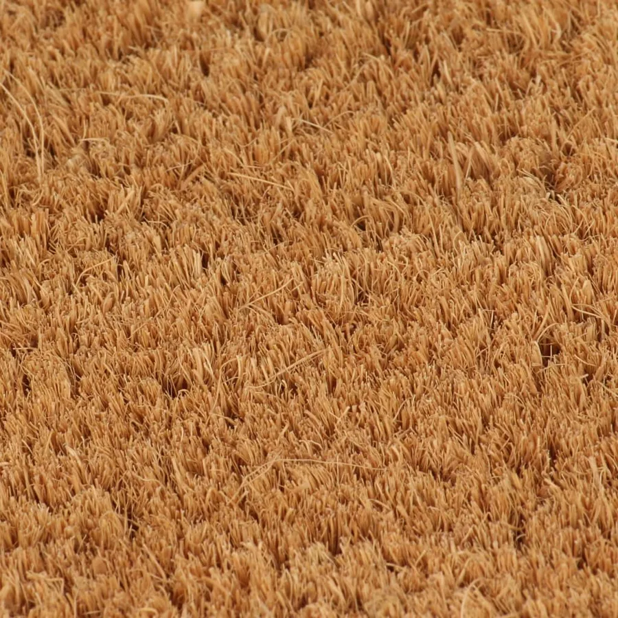 Tapis de porte naturel demi-rond 40x60cm fibre de coco touffeté - 3