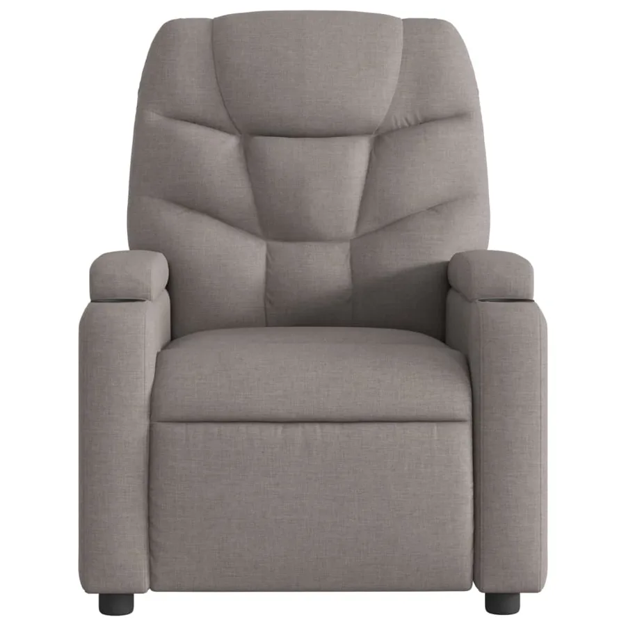 Fauteuil de massage inclinable Taupe Tissu - 4