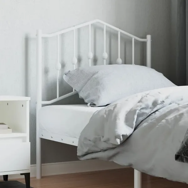 Tête de lit de remplacement métal blanc 80 cm