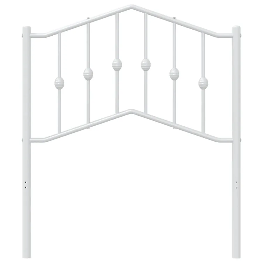 Tête de lit de remplacement métal blanc 80 cm - 3
