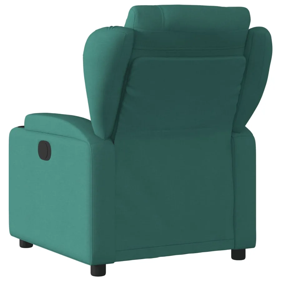 Fauteuil inclinable Vert foncé Tissu - 3