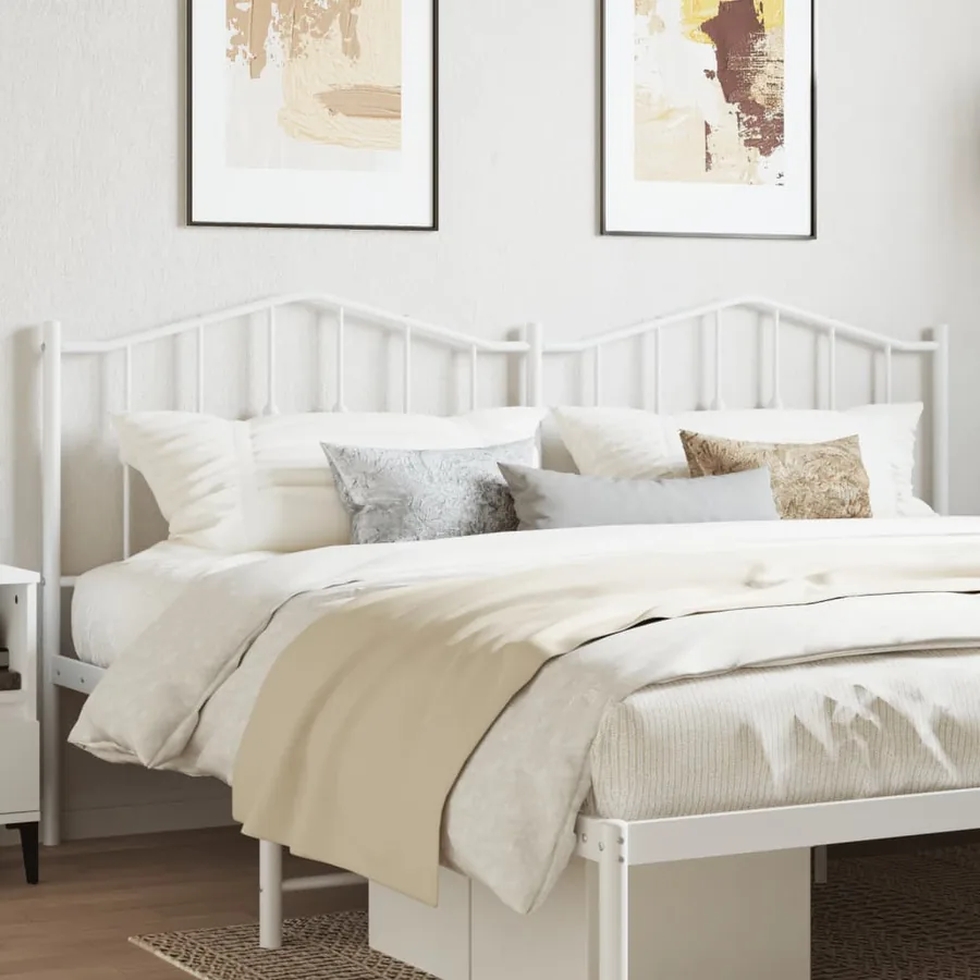 Tête de lit de remplacement métal blanc 160 cm