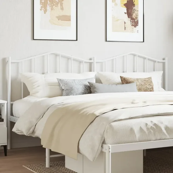 Tête de lit de remplacement métal blanc 160 cm