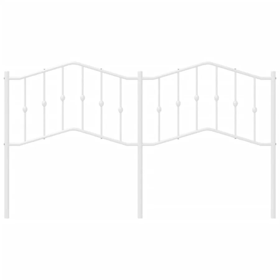 Tête de lit de remplacement métal blanc 160 cm - 3
