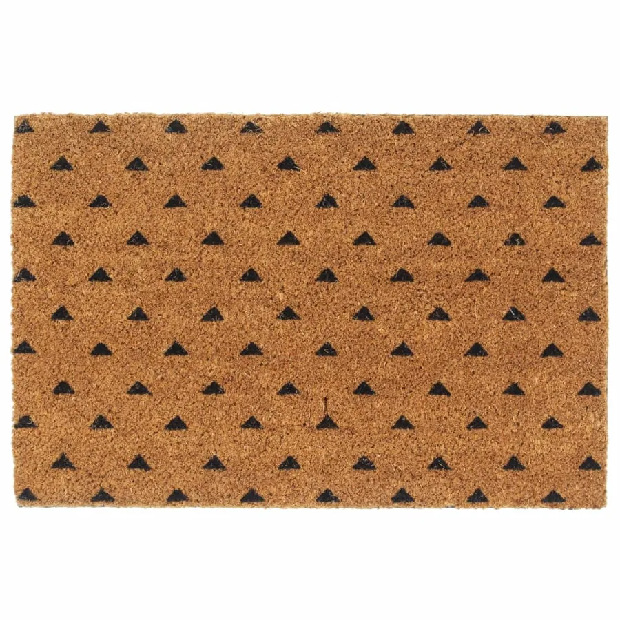 Tapis de porte naturel 40x60 cm fibre de coco touffeté